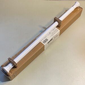 Adjustable Tension Shower Curtain Rod - White